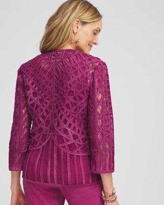 ジャケット・アウター MEDI LACE EMBROIDERY COLLAR JACKET MEDI LACE EMBROIDERY COLLAR JACKET